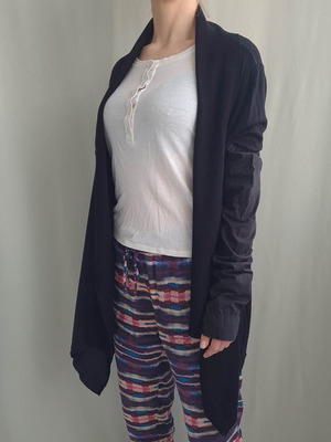 Ivan Grundahl Copenhagen women's open cardigan size L black like new