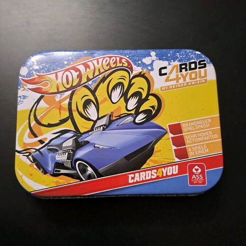 Hot Wheels Cards 4 You card game in metal box like new