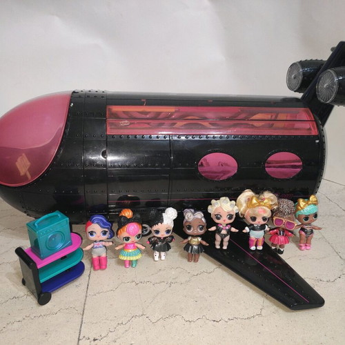 Lol Surprise Remix 4-in-1 Airplane with 8 dolls like new