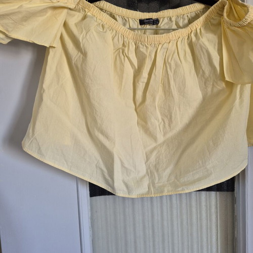 Bershka lemon yellow top like new, size L