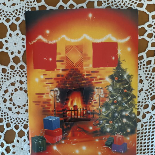 Greeting cards set vintage with music, used, pack of five