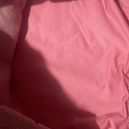 SugarFree velvet crop top, pink, size S