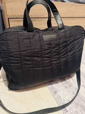 Paco Rabanne Parfums Weekender Gym Bag like new, black quilted design