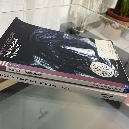 Classic literature set with The Woman in White and The World's Shortest Stories like new