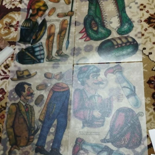 Karagiozis and His Company figures and sceneries set