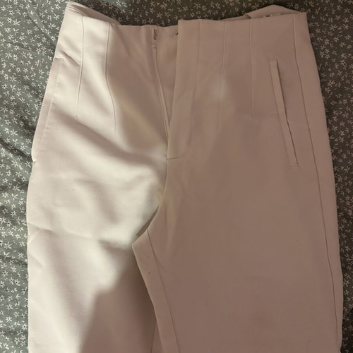 Stradivarius white pants, size 38