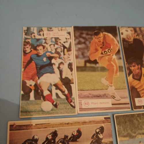 Ion Athlitorama collectible cards used, pack of 10