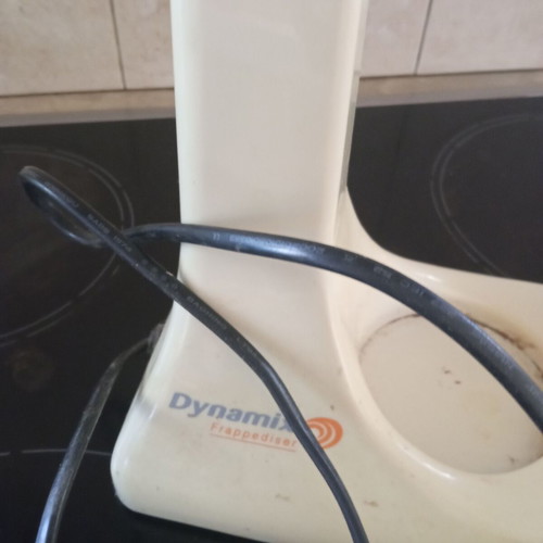 Frappe machine used, missing round metal stirrer