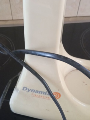 Frappe machine used, missing round metal stirrer