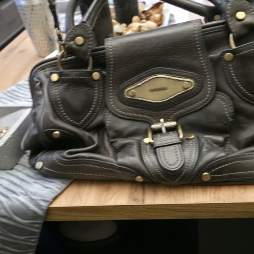 Vintage Luana Italy Leather Bag like new, doctor bowler style