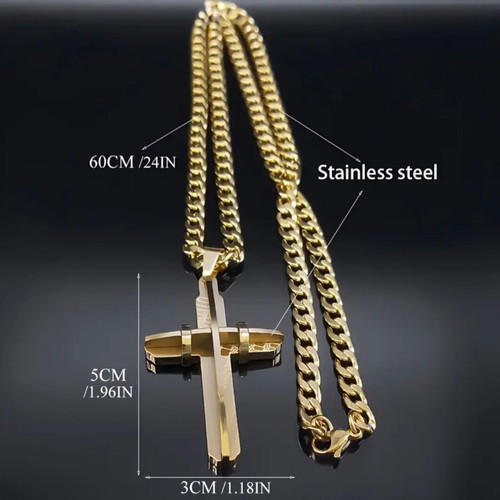 Stavros necklace made of stainless steel new