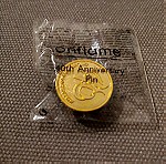  Επιχρυσωμένο pin "40 χρόνια Oriflame"