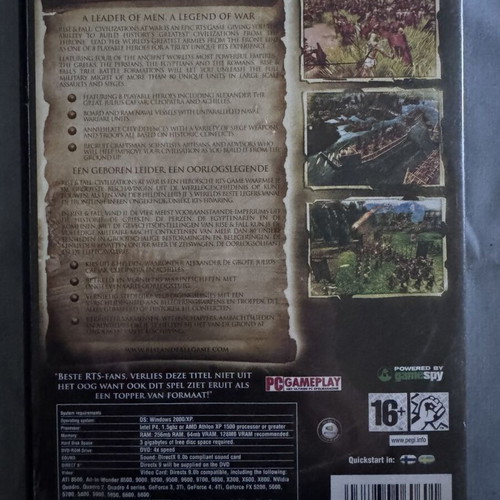 Rise and Fall: Civilizations at War PC DVD-ROM like new
