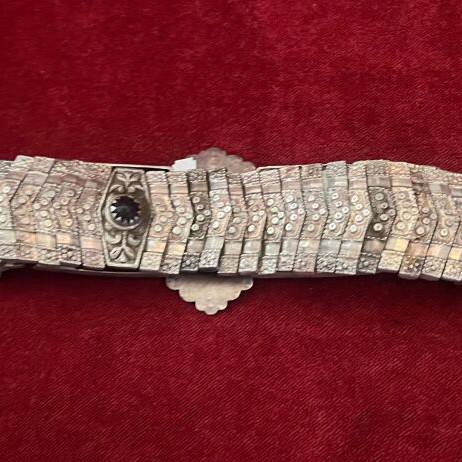 Silver articulated belt 82 cm 19th century like new