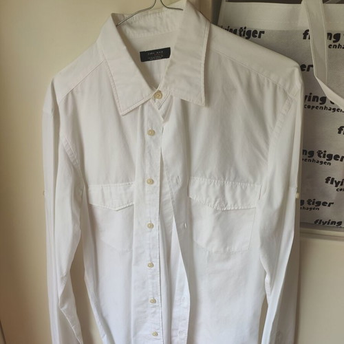 Zara men's shirt white, like new, sizes S, M, L