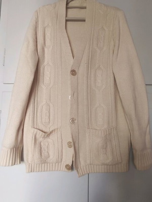 Women's cardigan like new, beige, one size
