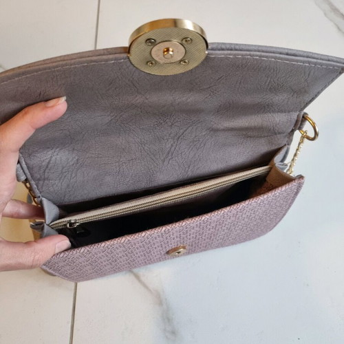 Magnifique pink/grey handbag new with tags
