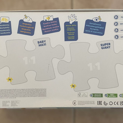 Super Giant Baby Shark puzzle used, 15 pieces
