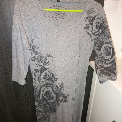 Firetrap dress size M used, grey with elbow-length sleeves