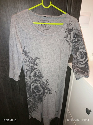 Firetrap dress size M used, grey with elbow-length sleeves