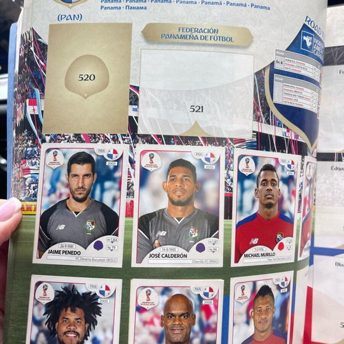 Panini FIFA World Cup Russia 2018 Sticker Album used