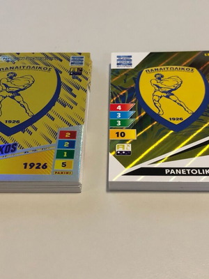 Panini Super League 2024&2025 Panetolikos Cards like new