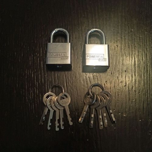 Padlocks new, pack of 2 pieces