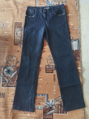 Women's elastic jeans size 46 like new, black