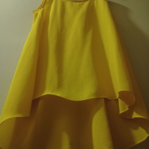Fly London sleeveless yellow blouse like new size M