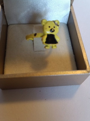 Children's ring used, metal, yellow