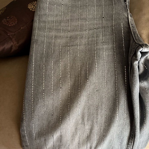 Zara jeans used with strass, gray, size L