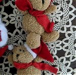  6 χριστουγεννιάτικα αρκουδάκια/μπρελοκ