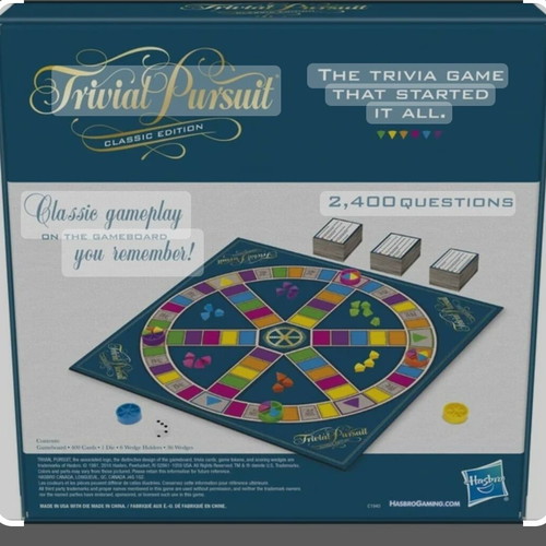 Trivial Pursuit Classic Edition board game like new