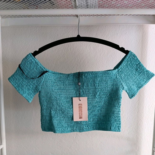 Women's bardot crop top Missguided