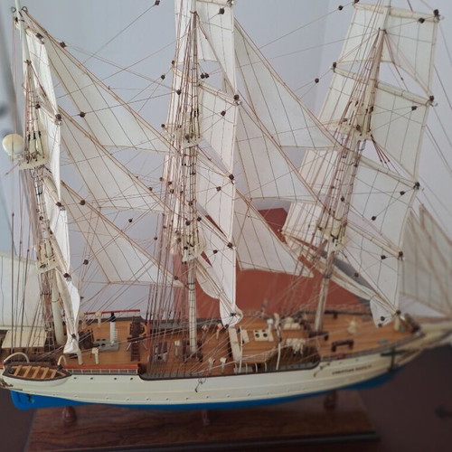 Handmade wooden ship Christian Radich like new