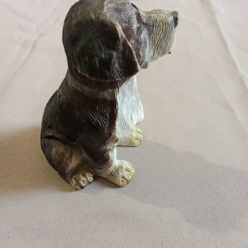 Decorative dog vintage figure used, 11 centimeters