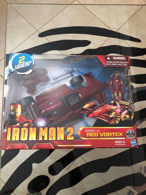 Iron Man 2 Mark VI Red Vortex Vehicle και φιγούρα 3,75 ιντσών καινούργια
