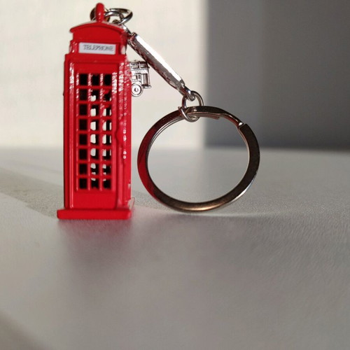 Collectible keychains travel set new, London phone box Gibraltar globe