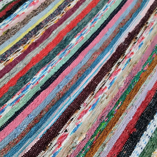 Cotton traditional woven rug new 350x90 cm