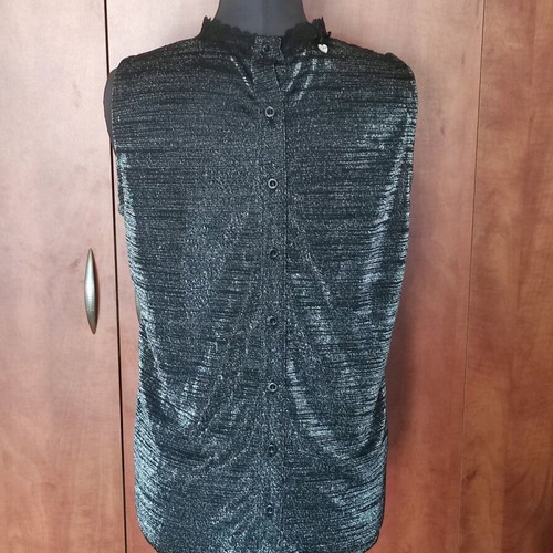 Lynne evening blouse like new with lace and lurex details