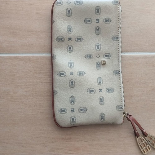 KEM women's bag, beige and brown