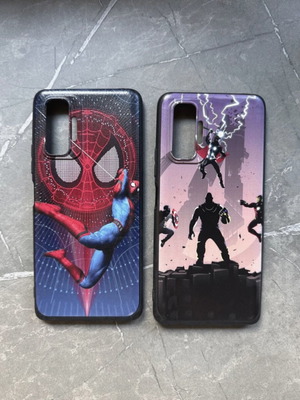 Xiaomi Redmi Note 10 Pro bundle with Marvel cases and 4 screen protectors like new