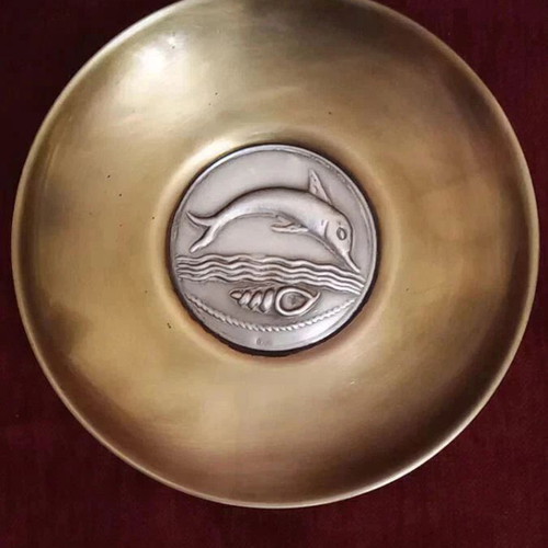 Lalaounis Decorative Plate 925 Silver Like New, 20 cm