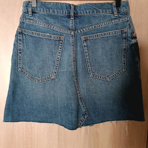 Zara mini denim skirt like new, size 28, blue