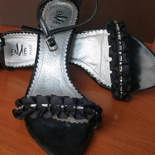 Summer shoes used, set of 7, various styles and colors