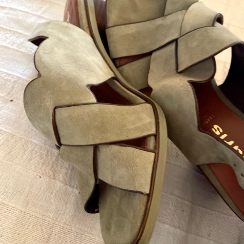 Tamaris leather sandals new, size 37, model LT Olive