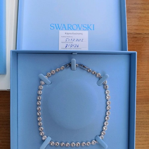 Swarovski Una Angelic necklace, white and silver