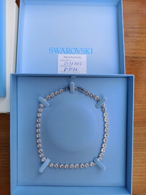 Swarovski Una Angelic necklace, white and silver