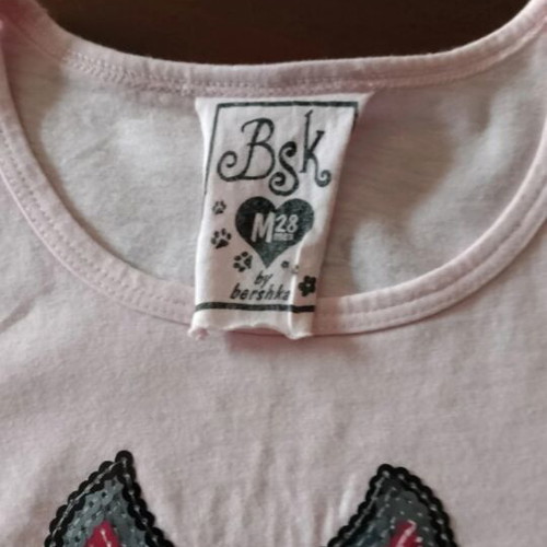 Bershka T-shirt set of 2 cotton like new, medium fit