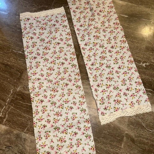 Handmade runner table linens new, set of 2 pieces